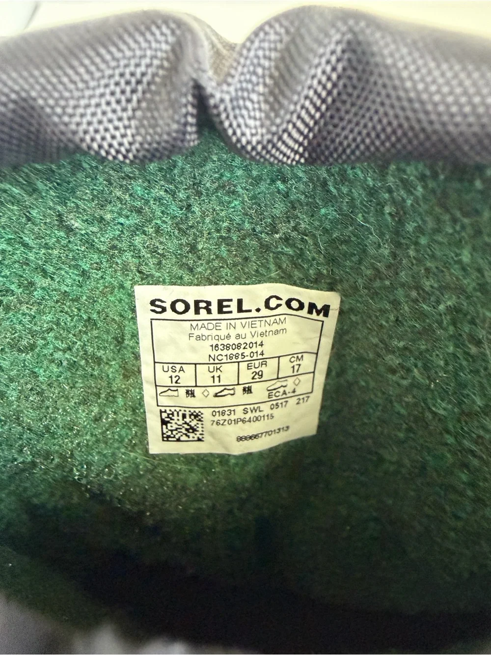 SOREL Kids Flurry Snow Boots Blue & Black  with Yellow Accents Size 12